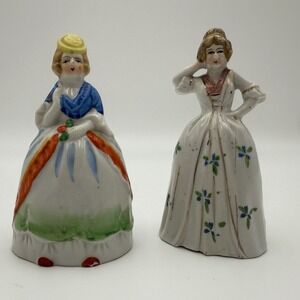 Vintage Hand Painted Southern Lady Bell  - Made In Japan